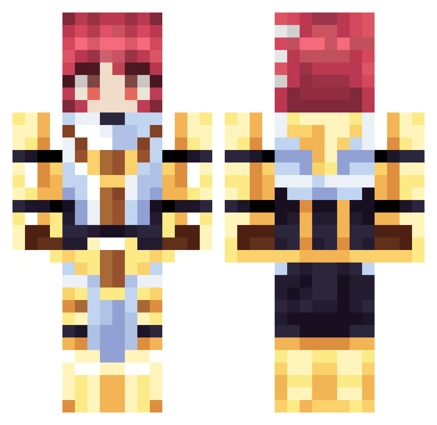 Viper_GD1 Minecraft skin, front and back view