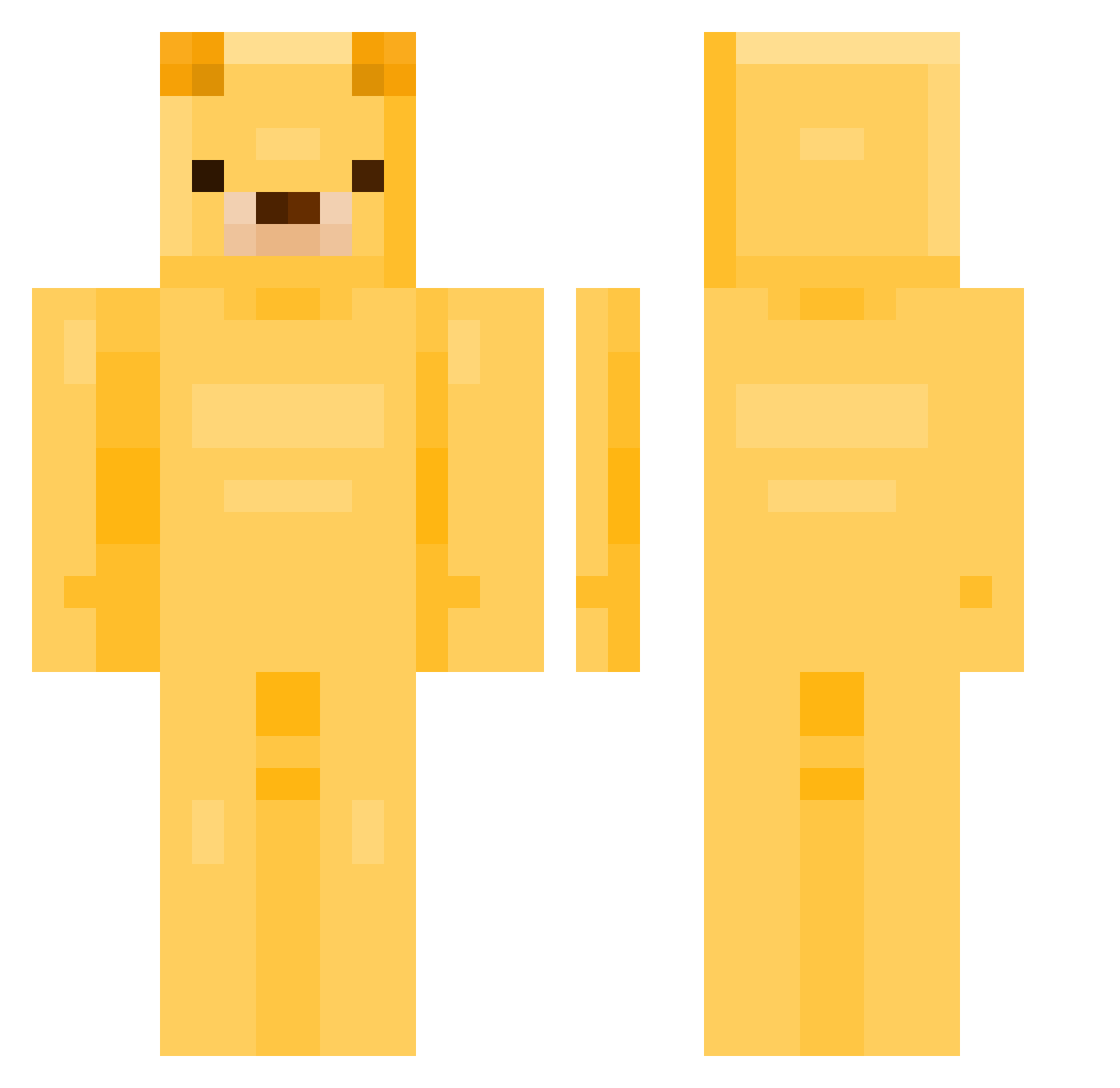 raaaaul Minecraft skin, front and back view