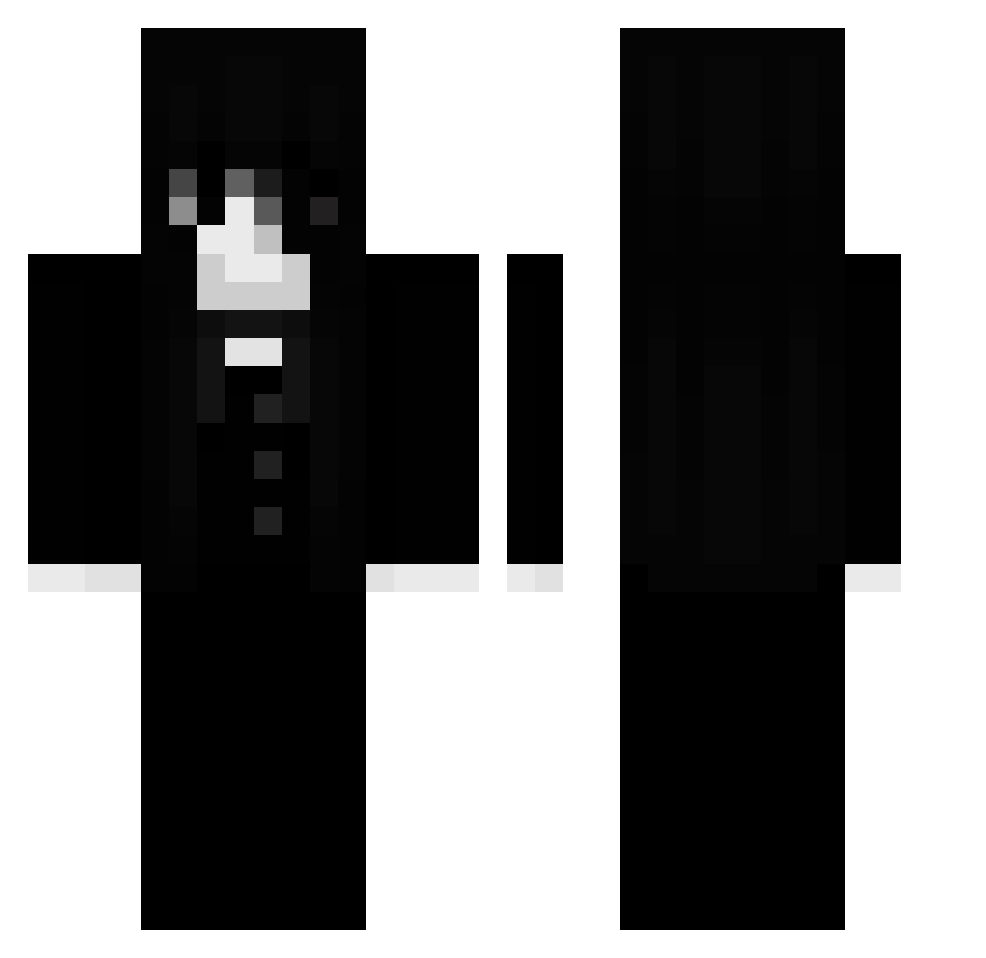 T0deschnecke Minecraft skin, front and back view