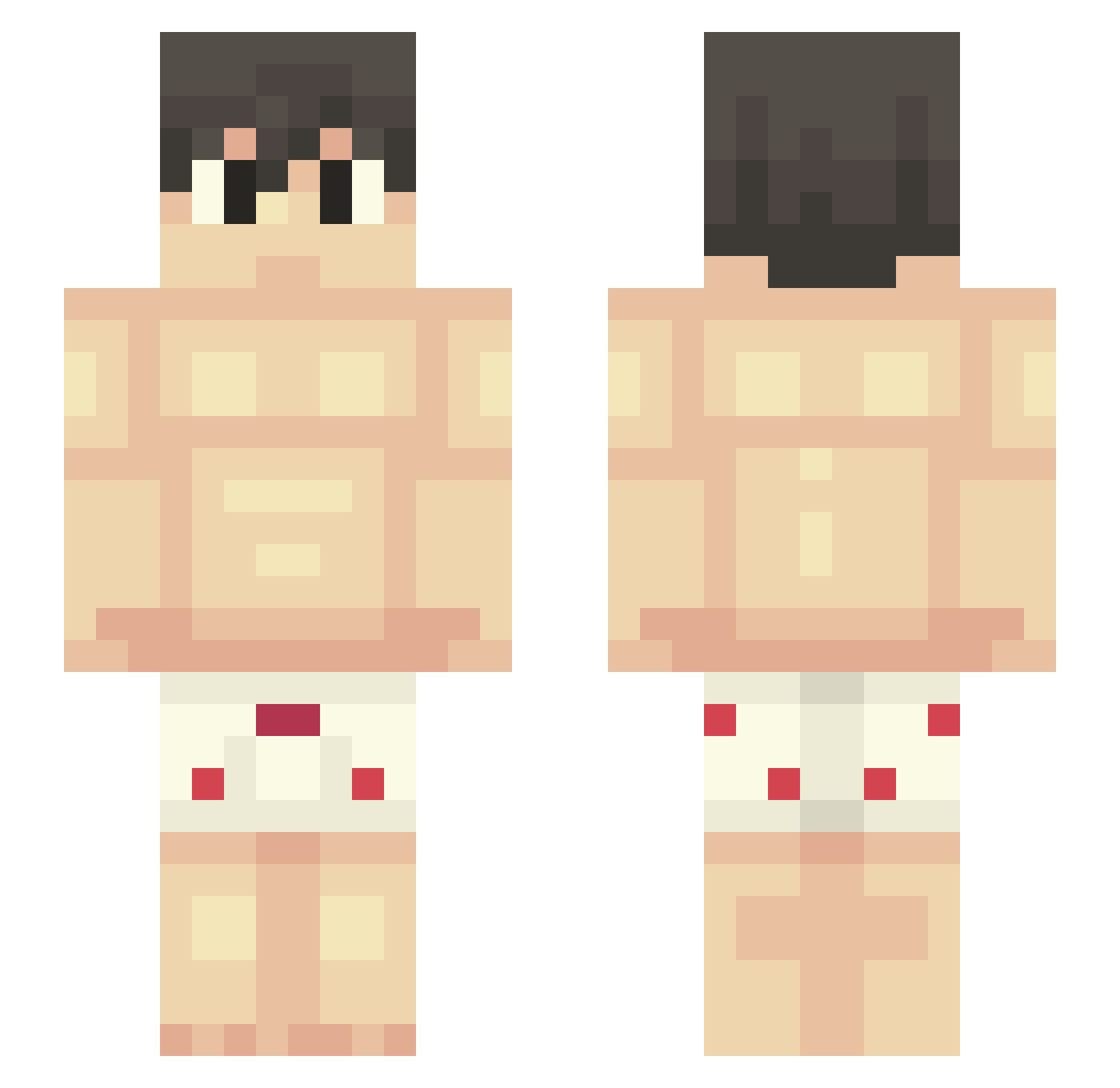 MarcosTenasa Minecraft skin, front and back view
