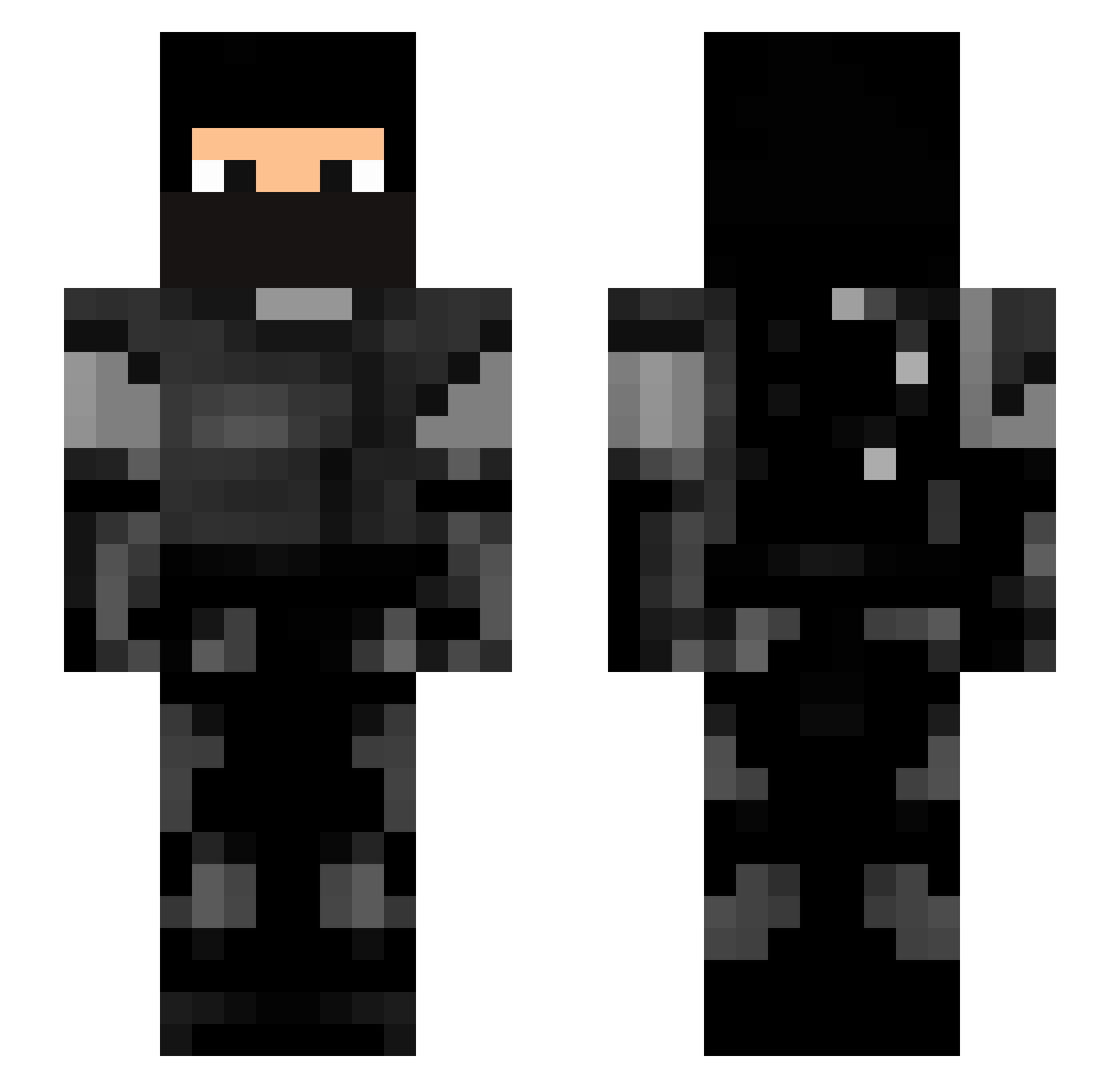 The_Crafter42 Minecraft skin, front and back view