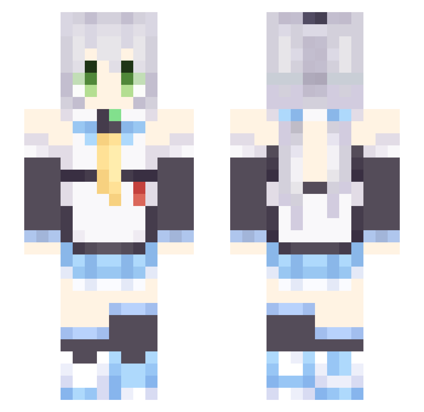 Tianjin_gad Minecraft skin, front and back view