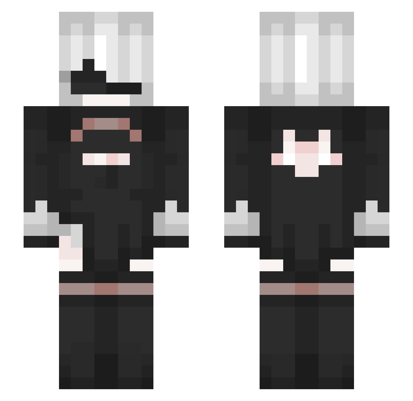 kuyigd Minecraft skin, front and back view
