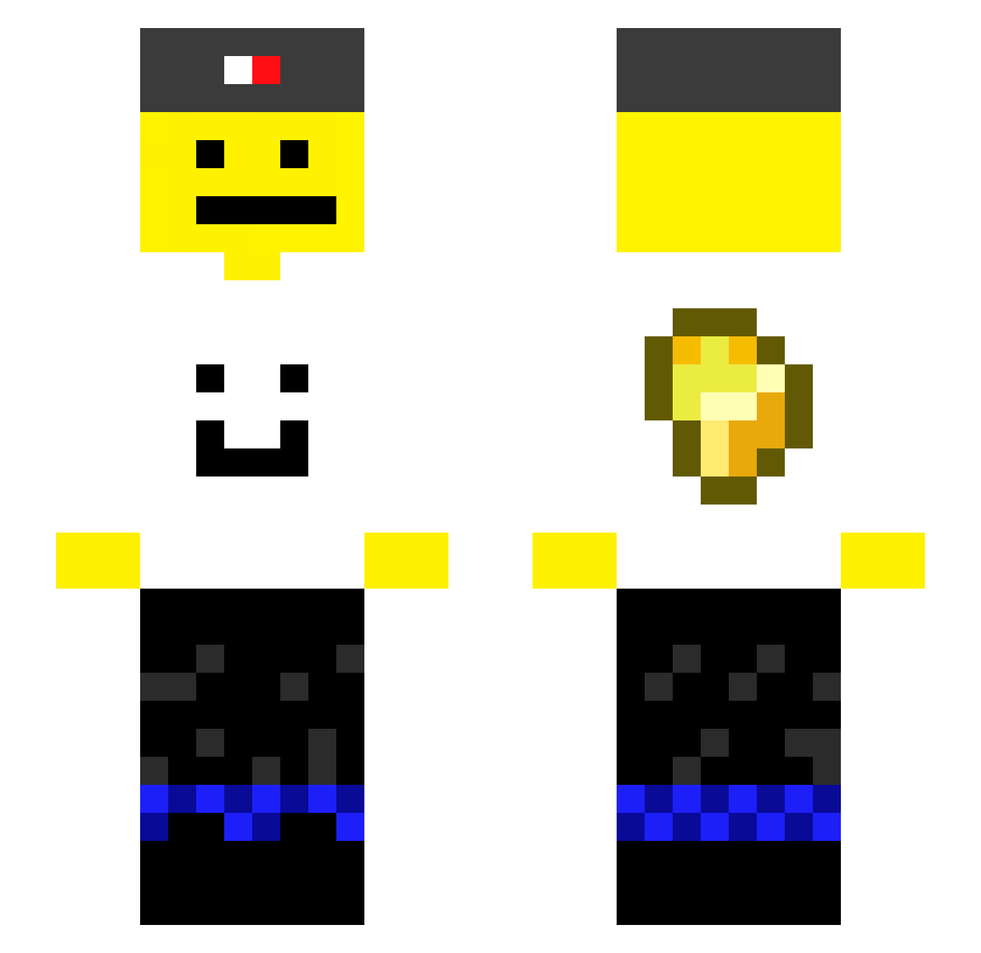 dhmaio_YT Minecraft skin, front and back view