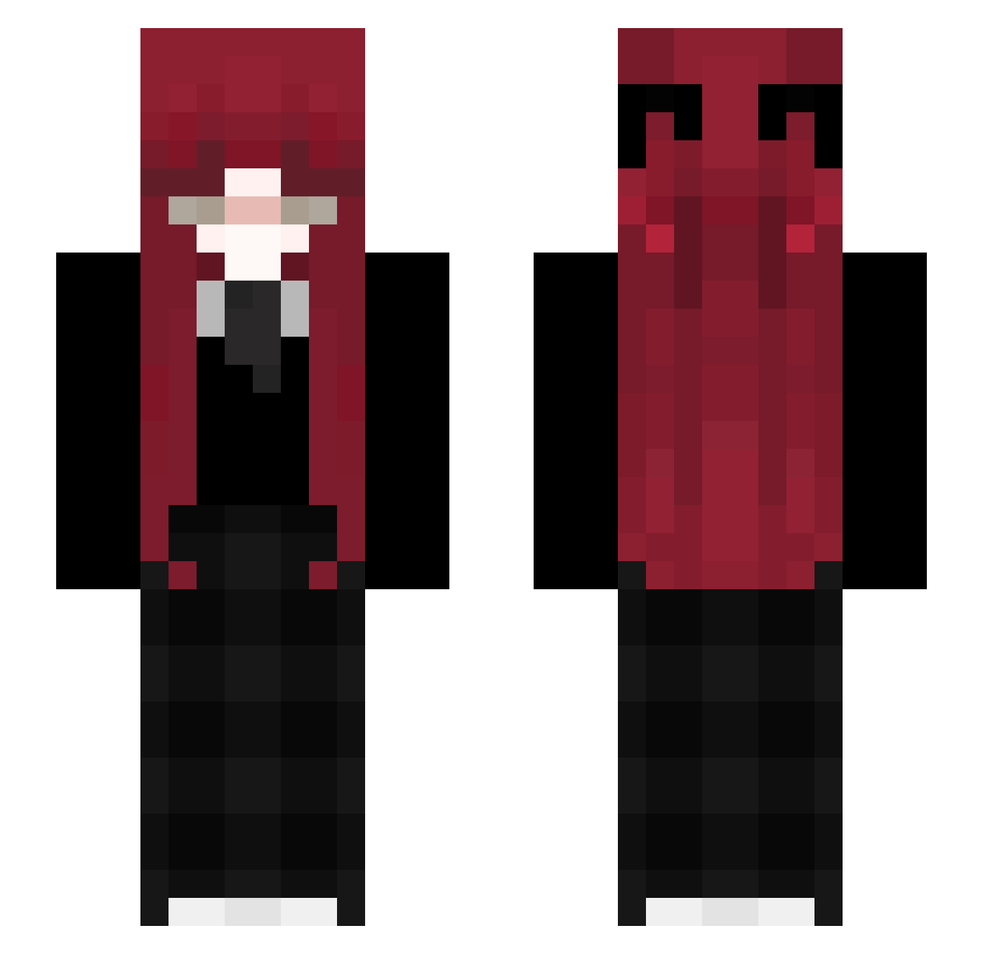 Kurczus2115 Minecraft skin, front and back view