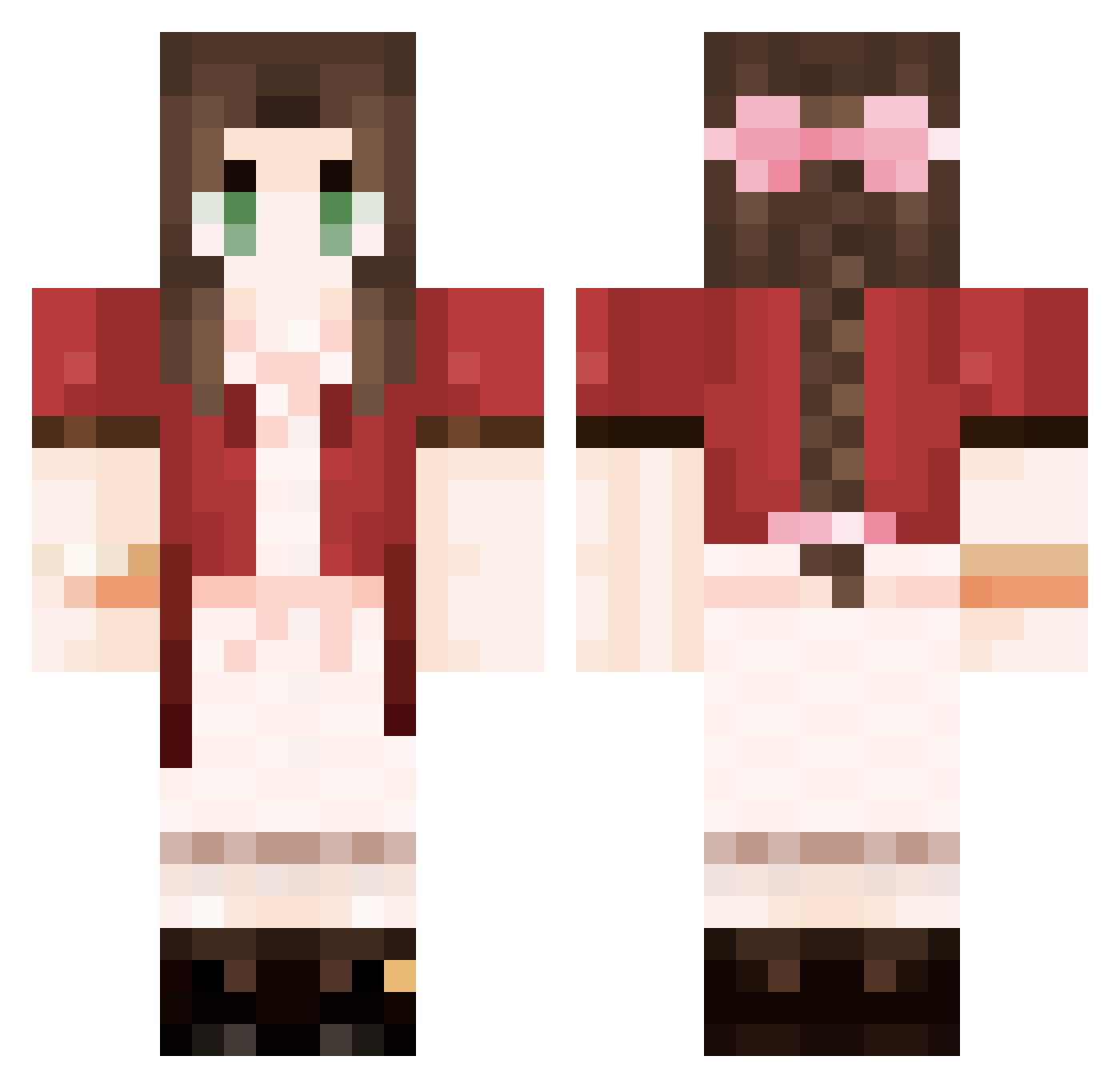 awstenparxs Minecraft skin, front and back view