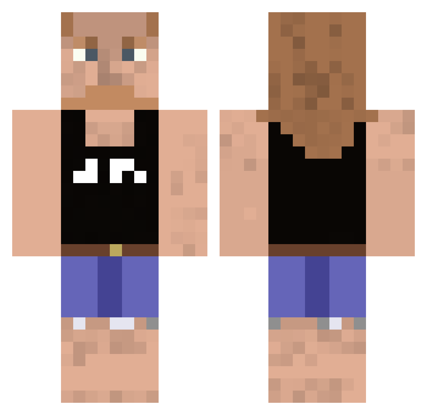 Max_Btshow Minecraft skin, front and back view