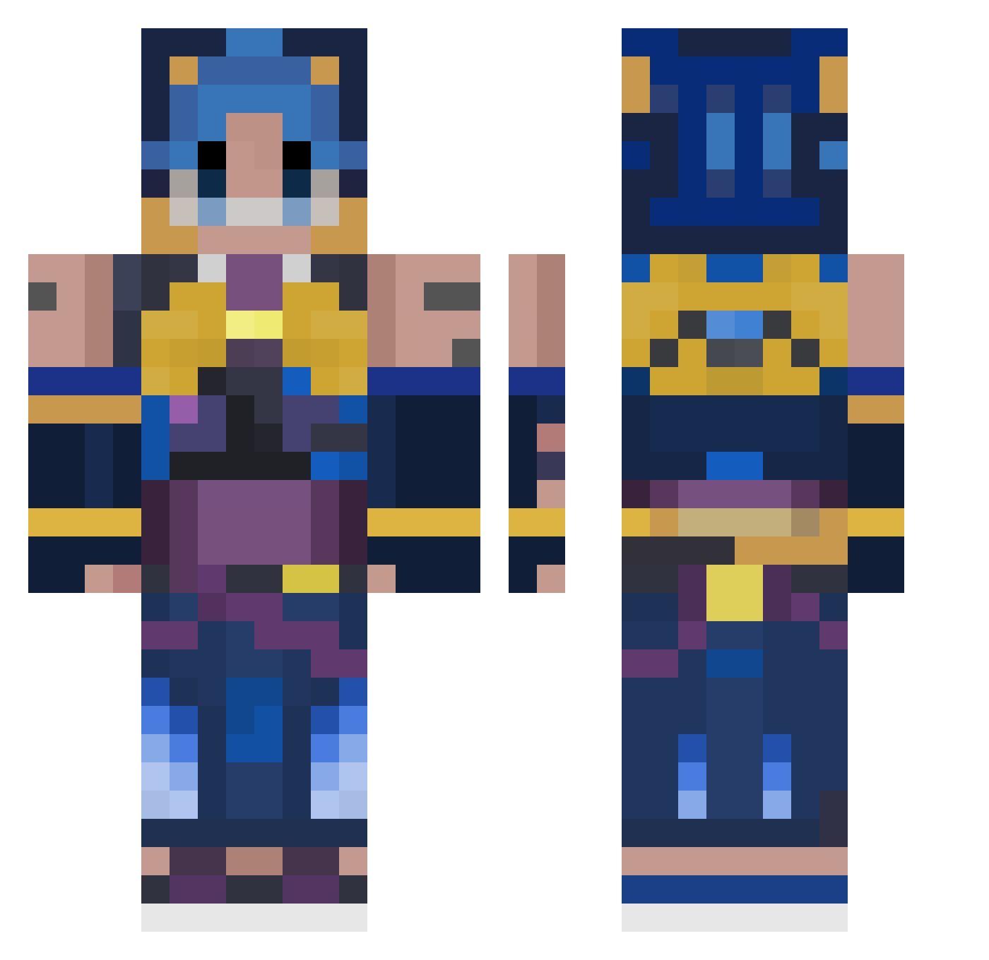 spectry_ Minecraft skin, front and back view