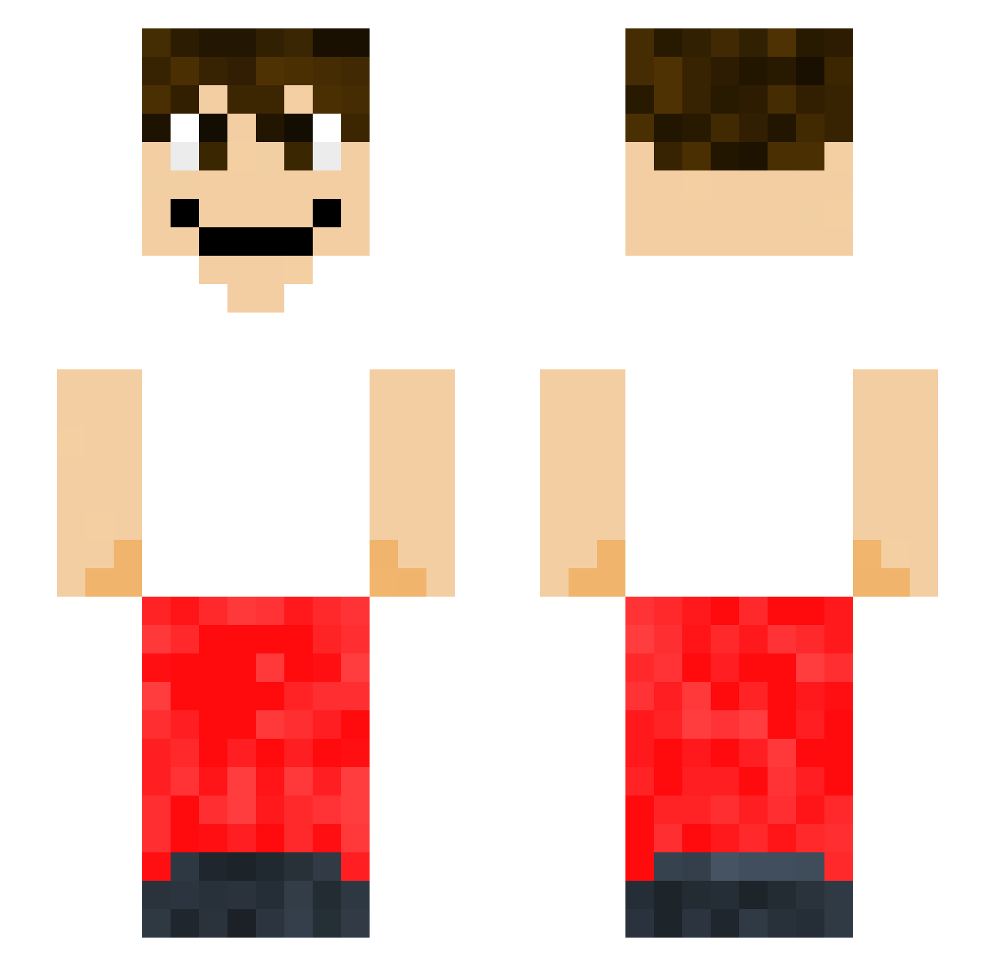 Runner_Boy91203 Minecraft skin, front and back view