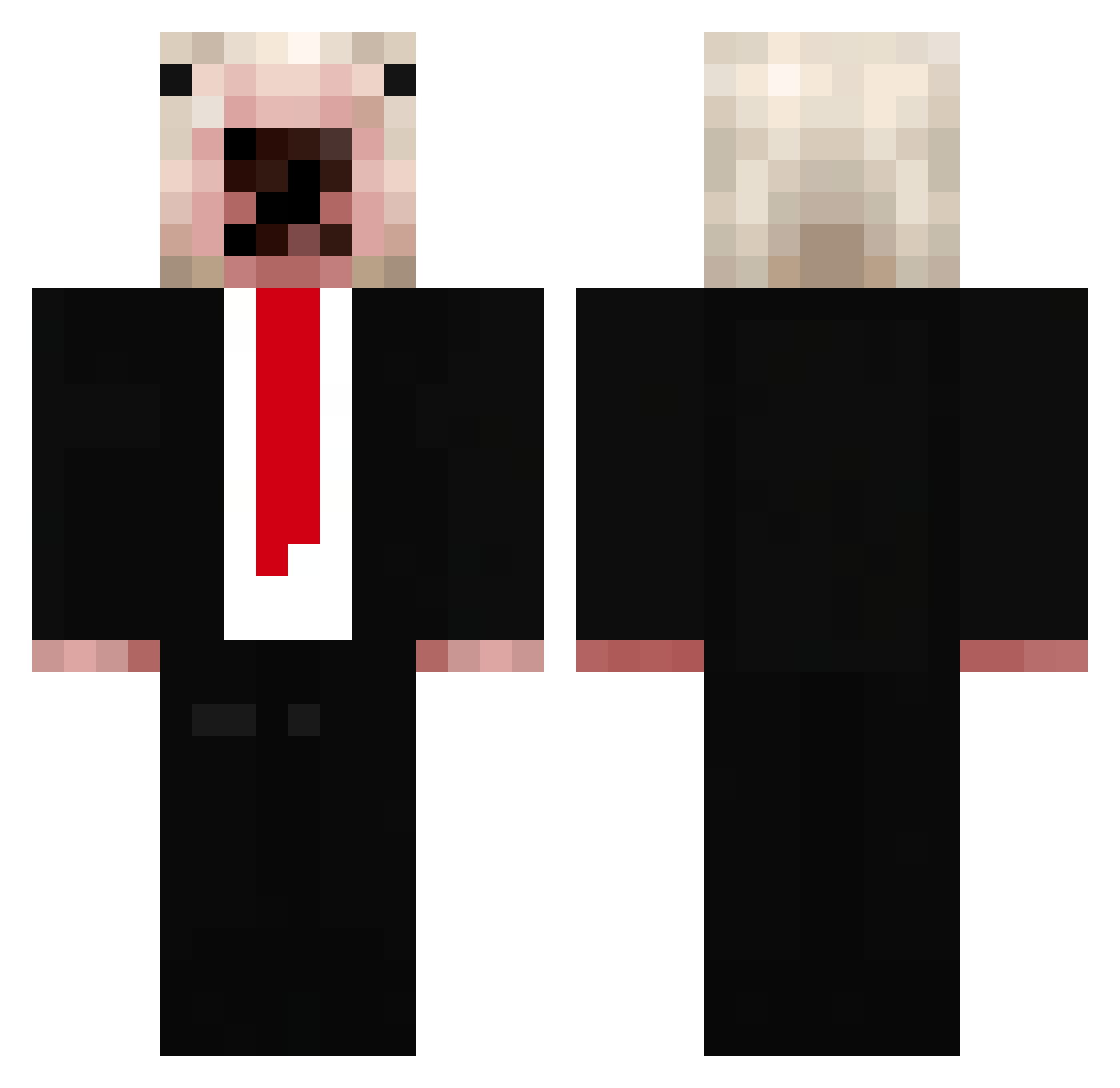 S1mbruh Minecraft skin, front and back view