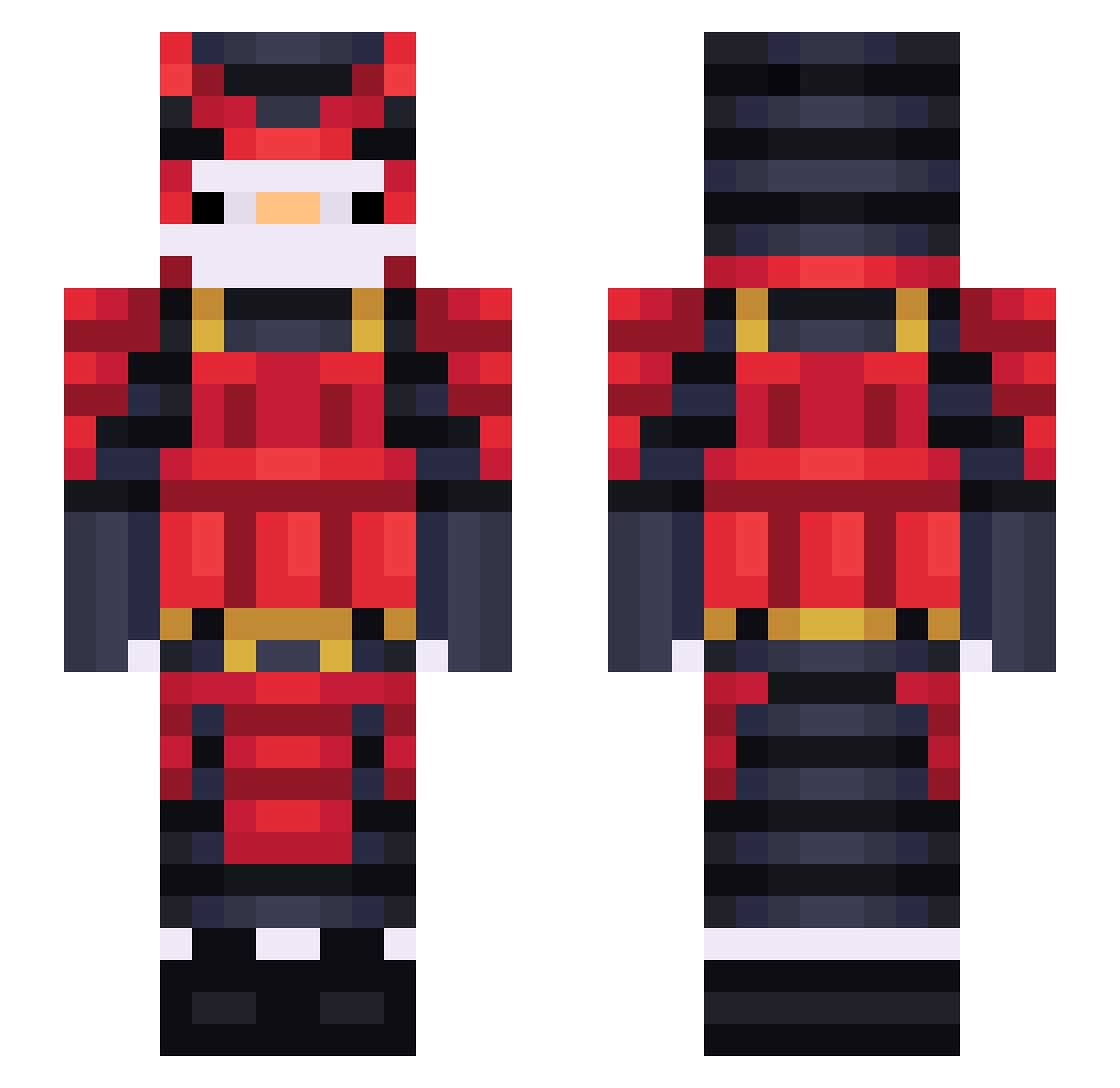 penguinmove Minecraft skin, front and back view