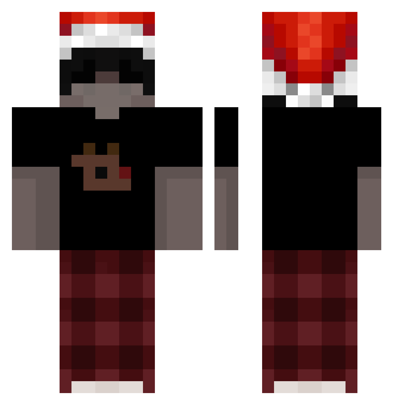 szambo_exe Minecraft skin, front and back view