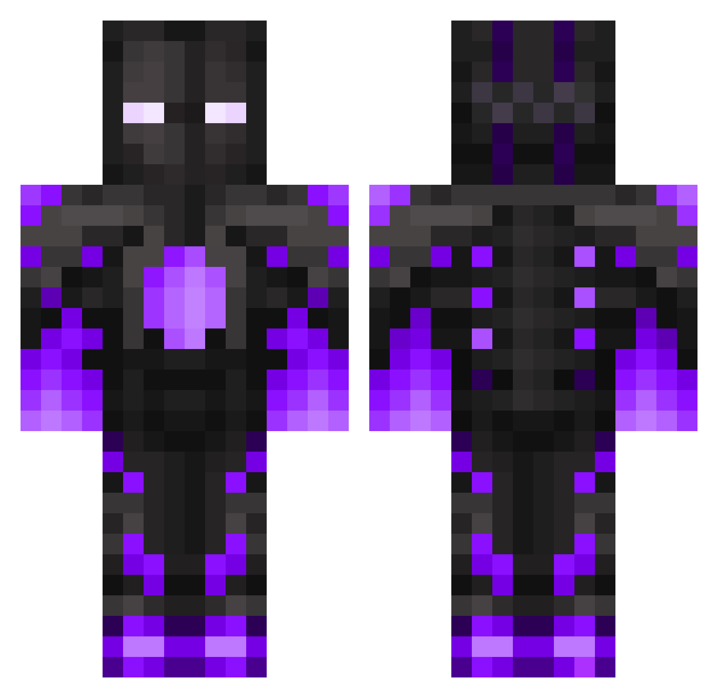 KR4NT1S Minecraft skin, front and back view