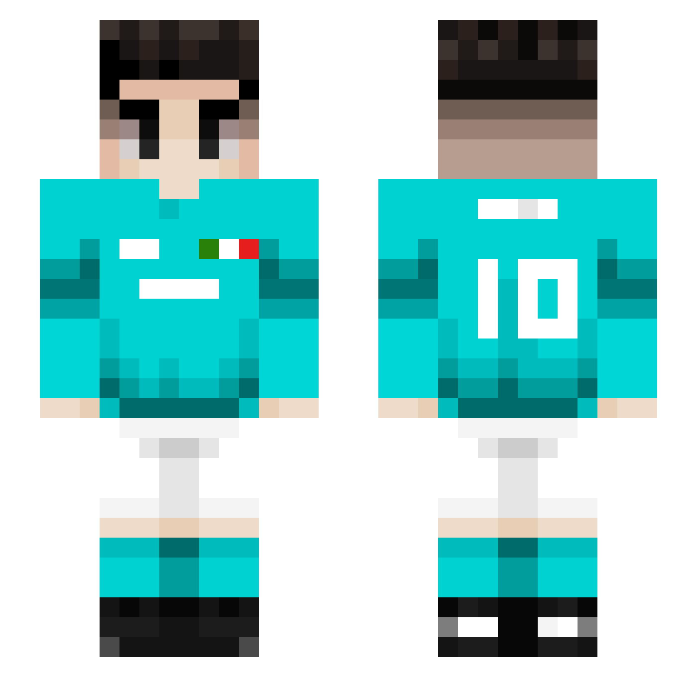 Soue_ Minecraft skin, front and back view