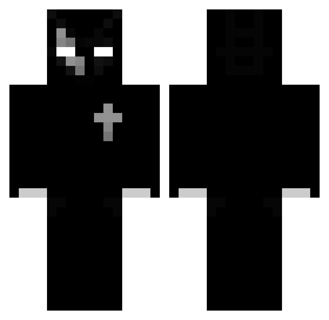 hjhu_ Minecraft skin, front and back view