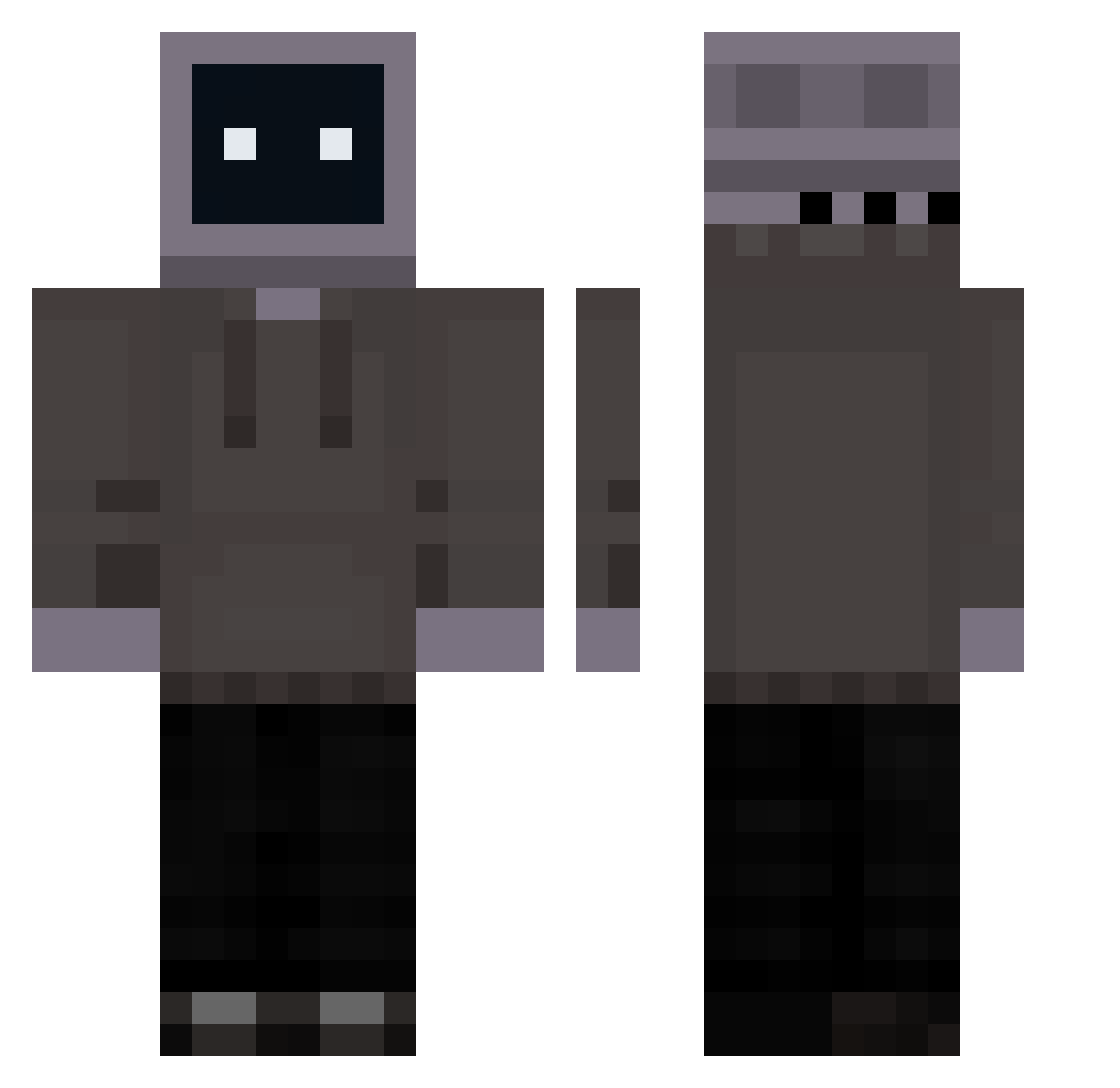 Rogaton56 Minecraft skin, front and back view
