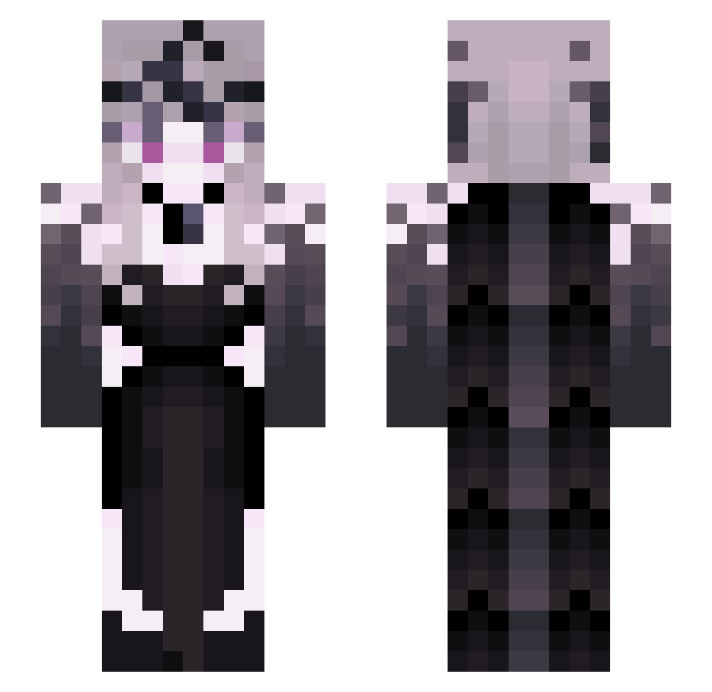 Spicy_strip2 Minecraft skin, front and back view