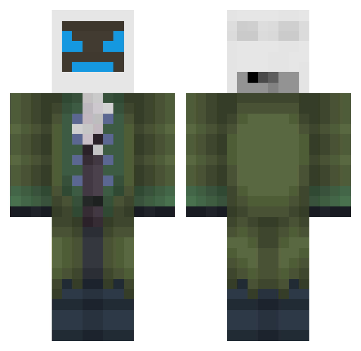 refreshing_ Minecraft skin, front and back view