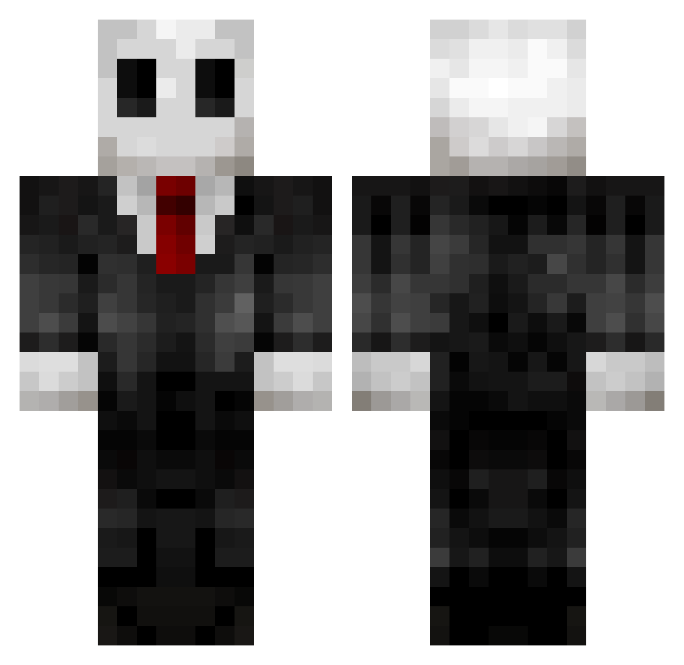 Thlaloc Minecraft skin, front and back view