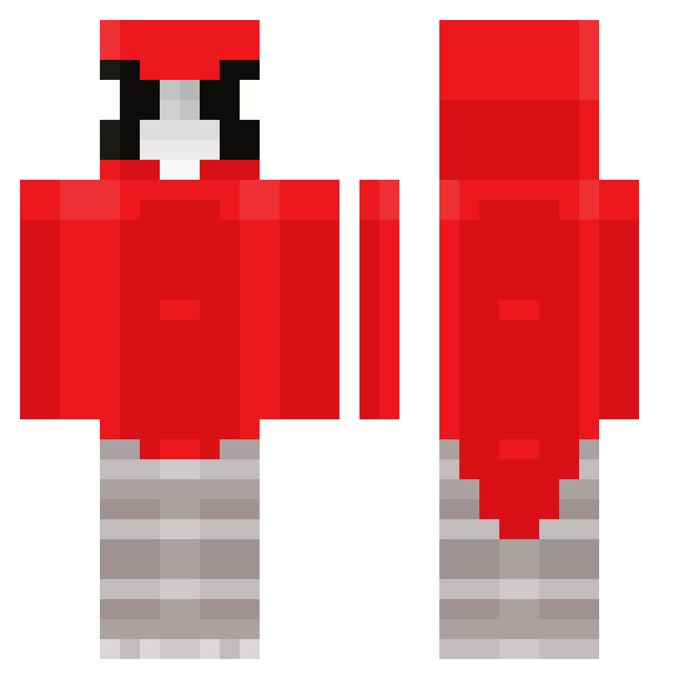 FrenchMan420 Minecraft skin, front and back view