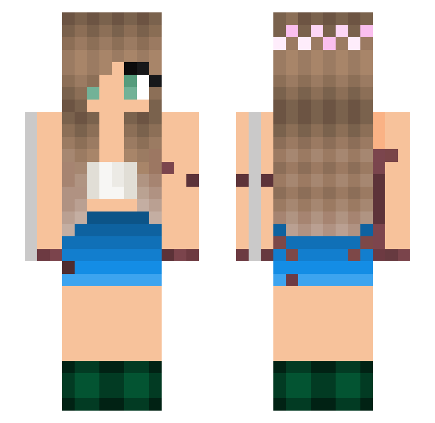 tori_jacqueline Minecraft skin, front and back view
