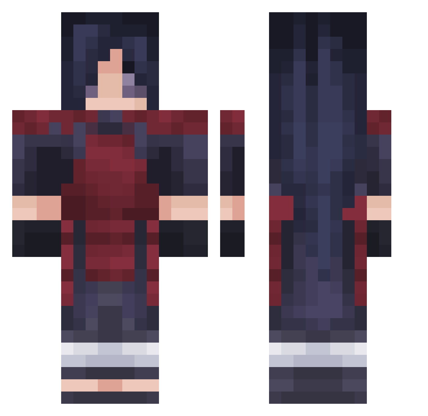 TROLL_saw Minecraft skin, front and back view