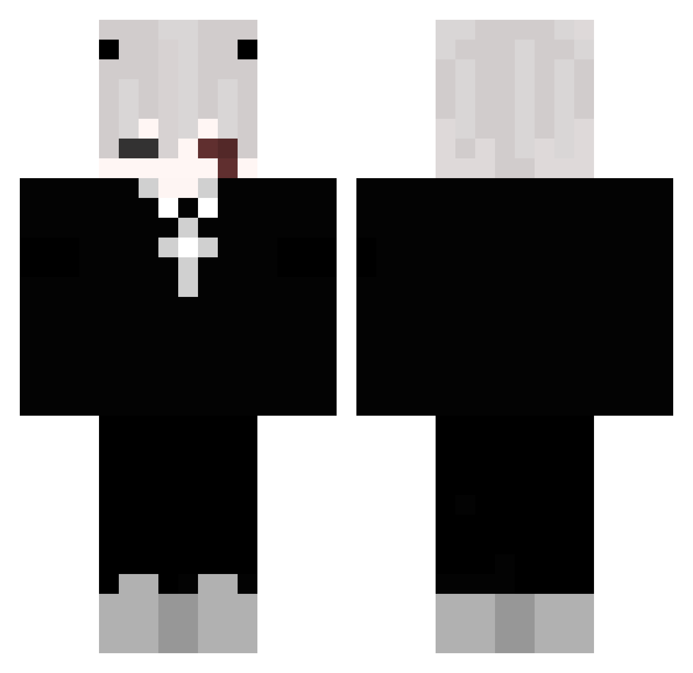 FIJINKS Minecraft skin, front and back view