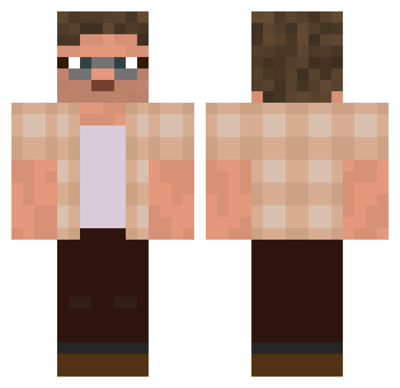 SenatorJosh6121 Minecraft skin, front and back view