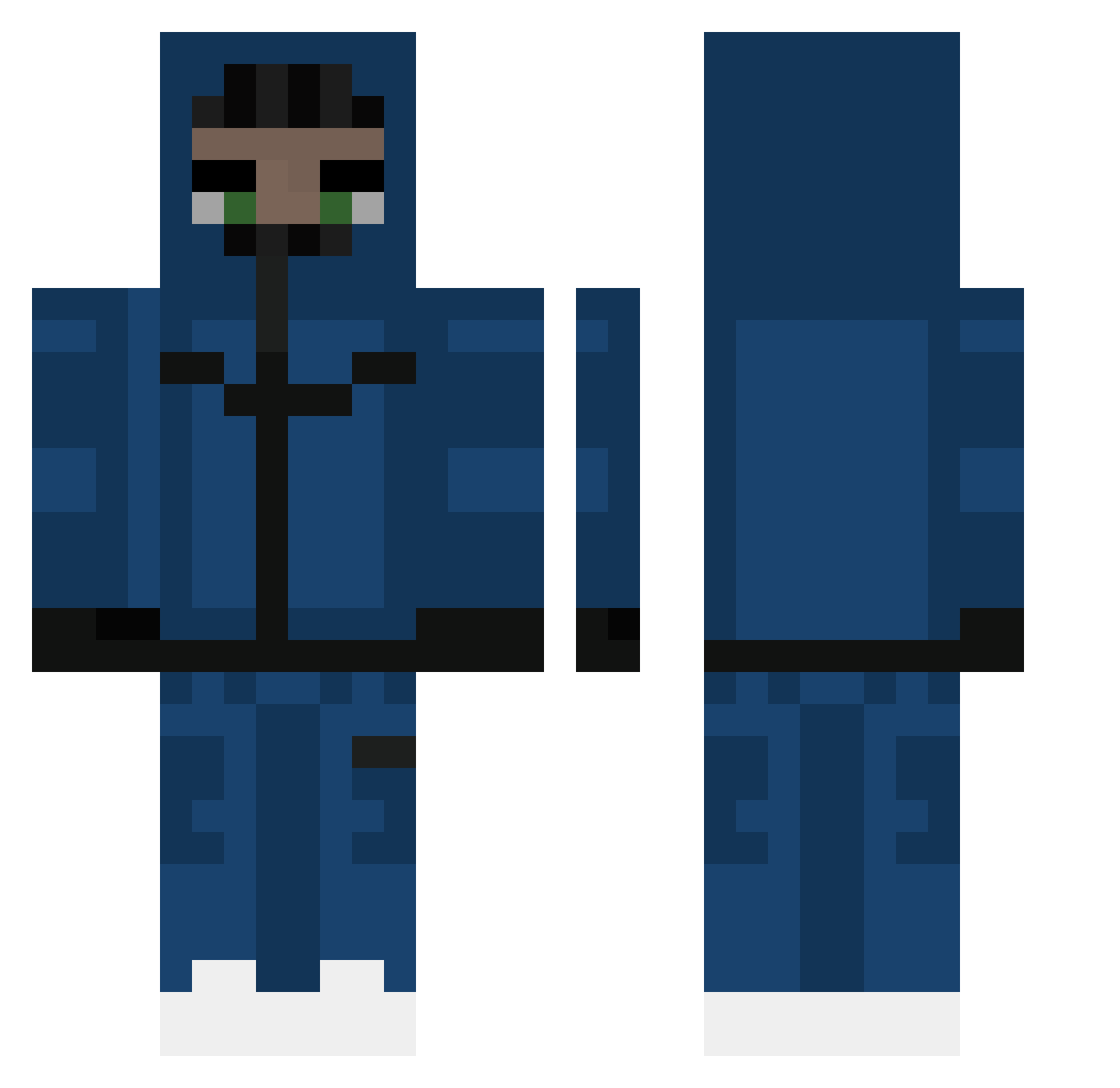 xscaleio_87 Minecraft skin, front and back view