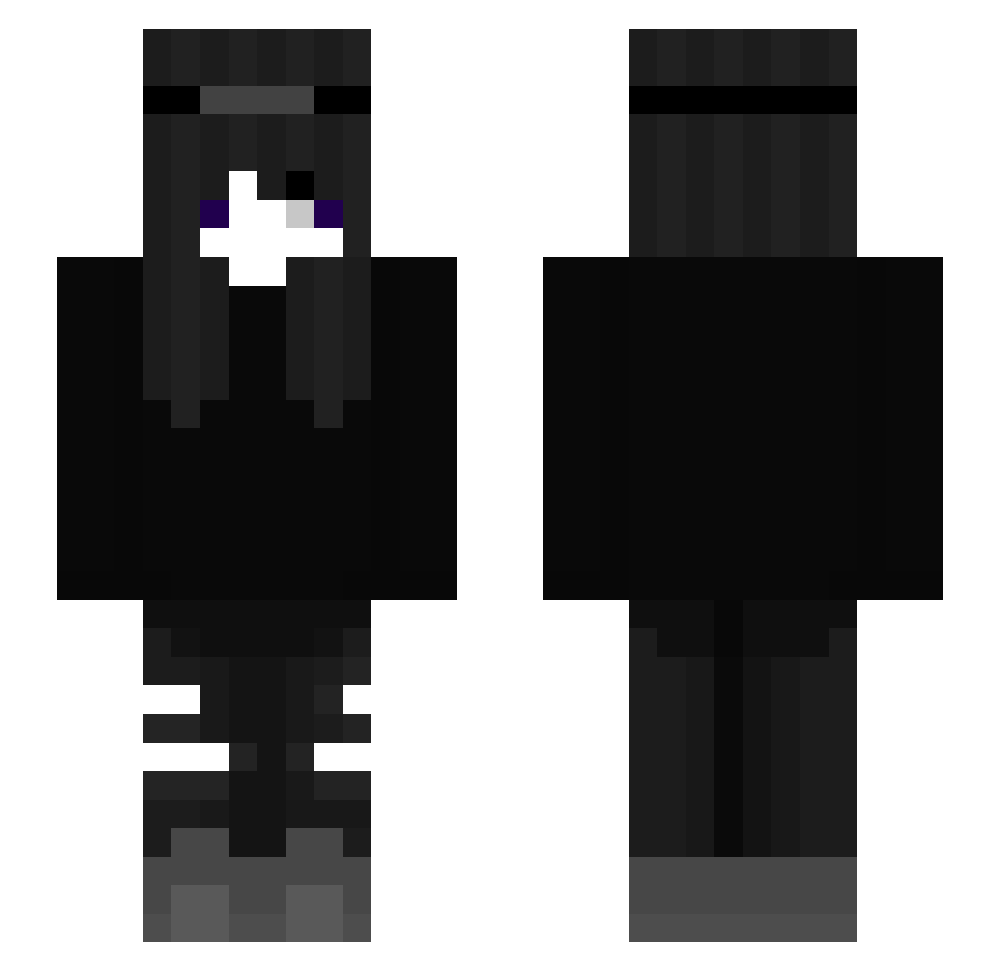 sweetjvlia Minecraft skin, front and back view