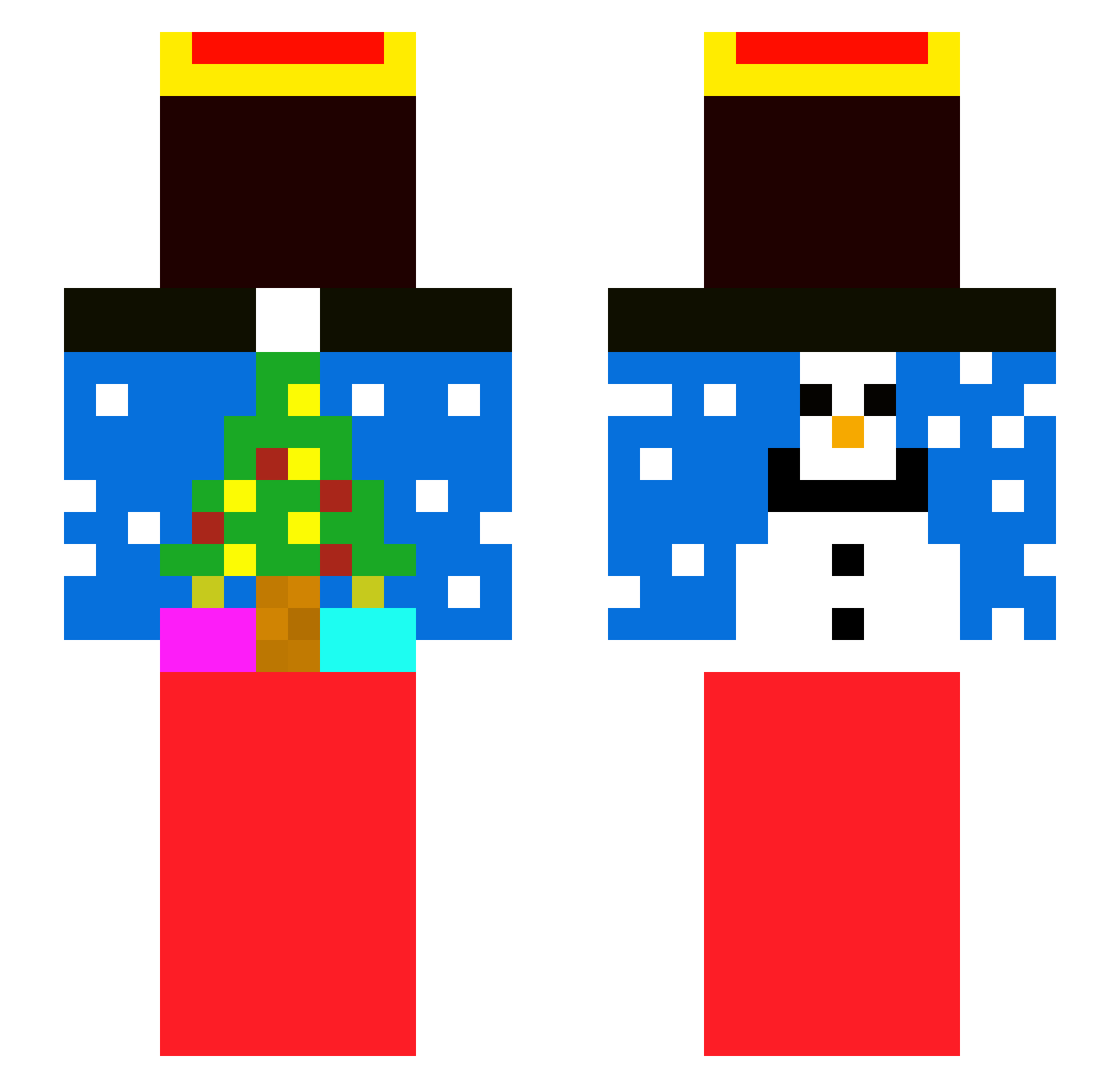 swidden Minecraft skin, front and back view
