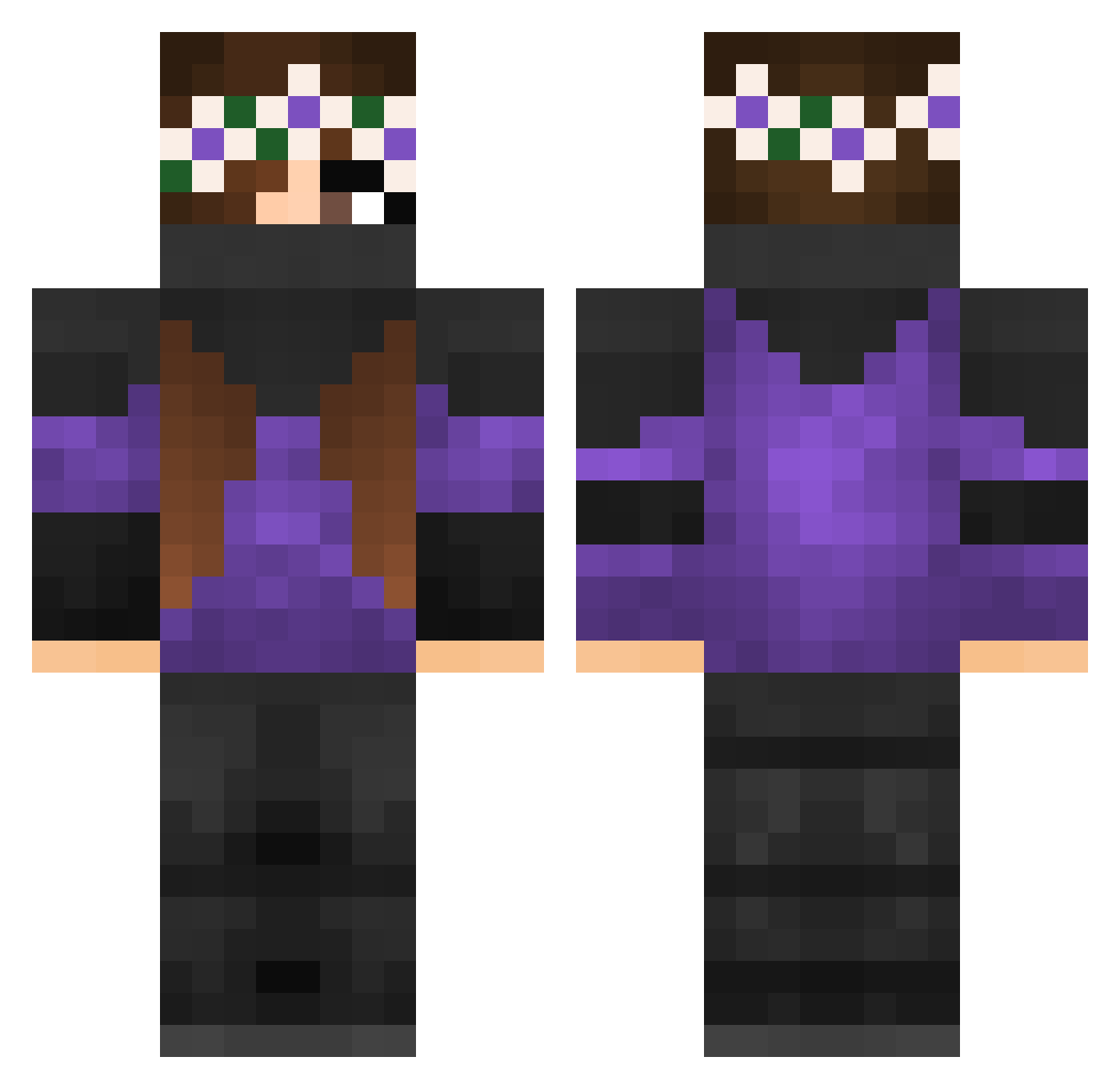 jaime Minecraft skin, front and back view