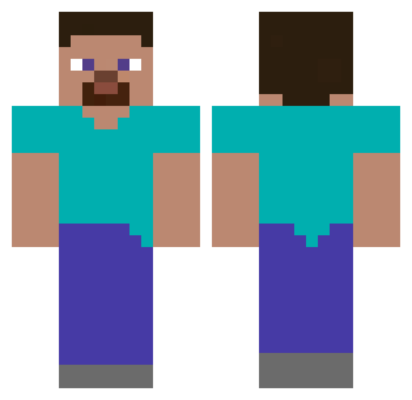 zdenecek4805 Minecraft skin, front and back view