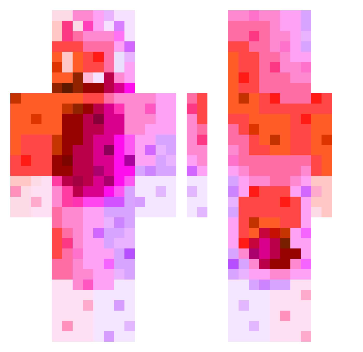 SPALLA25 Minecraft skin, front and back view