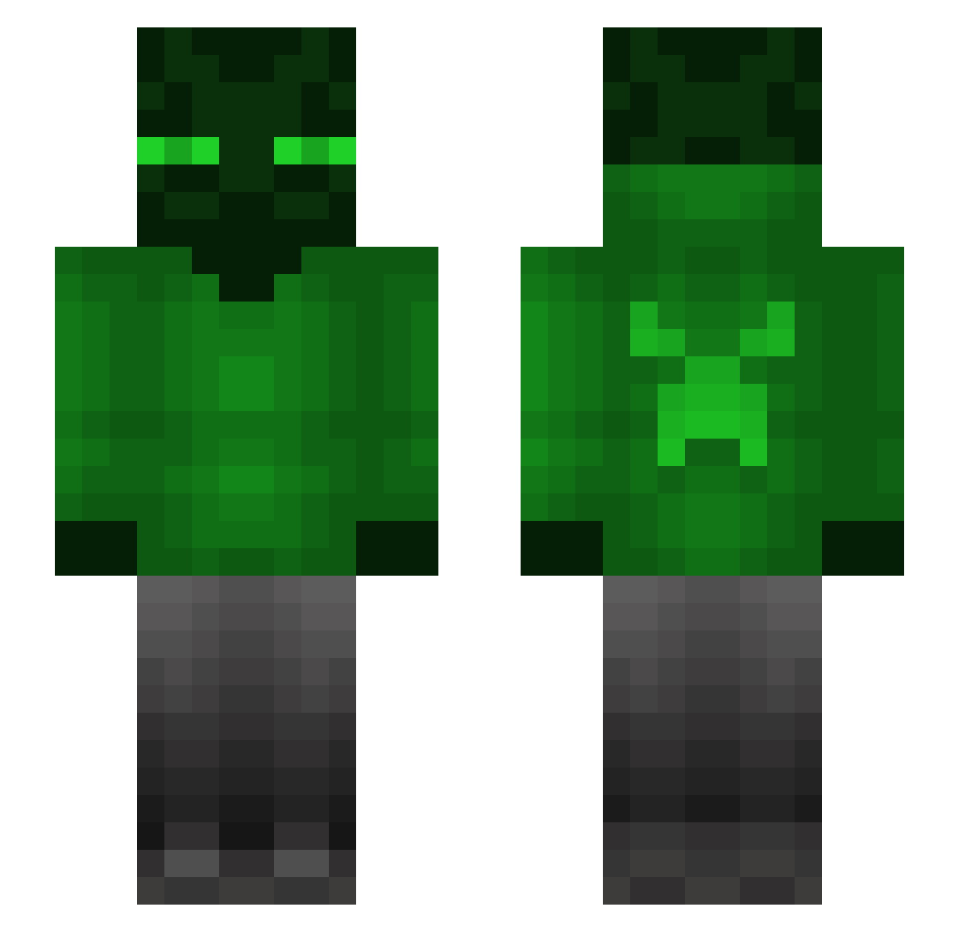 Razer_123 Minecraft skin, front and back view