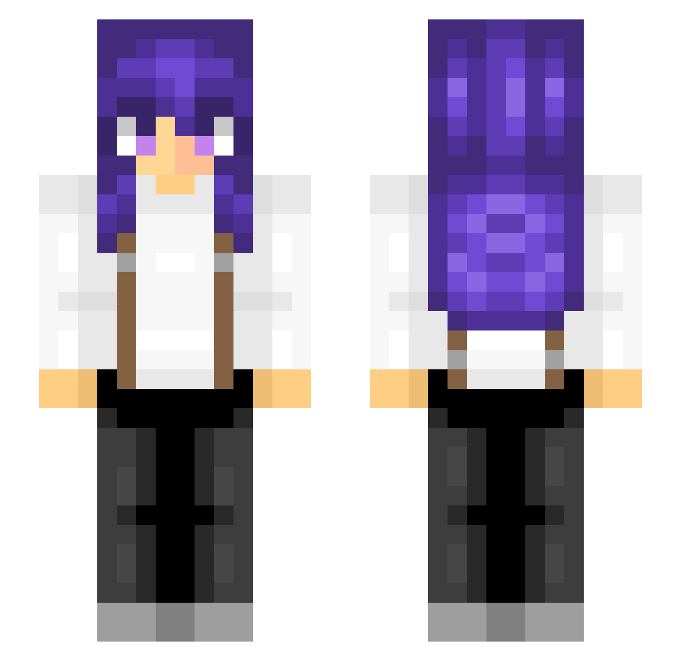 Diamond_House Minecraft skin, front and back view