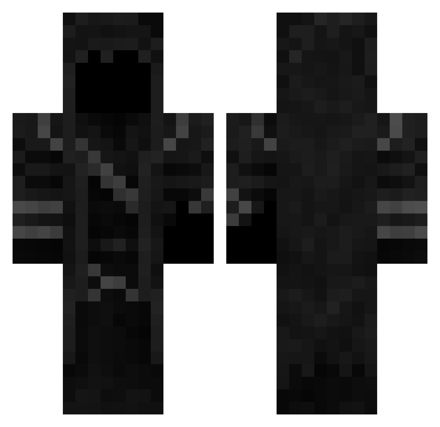 Fyrtuos Minecraft skin, front and back view