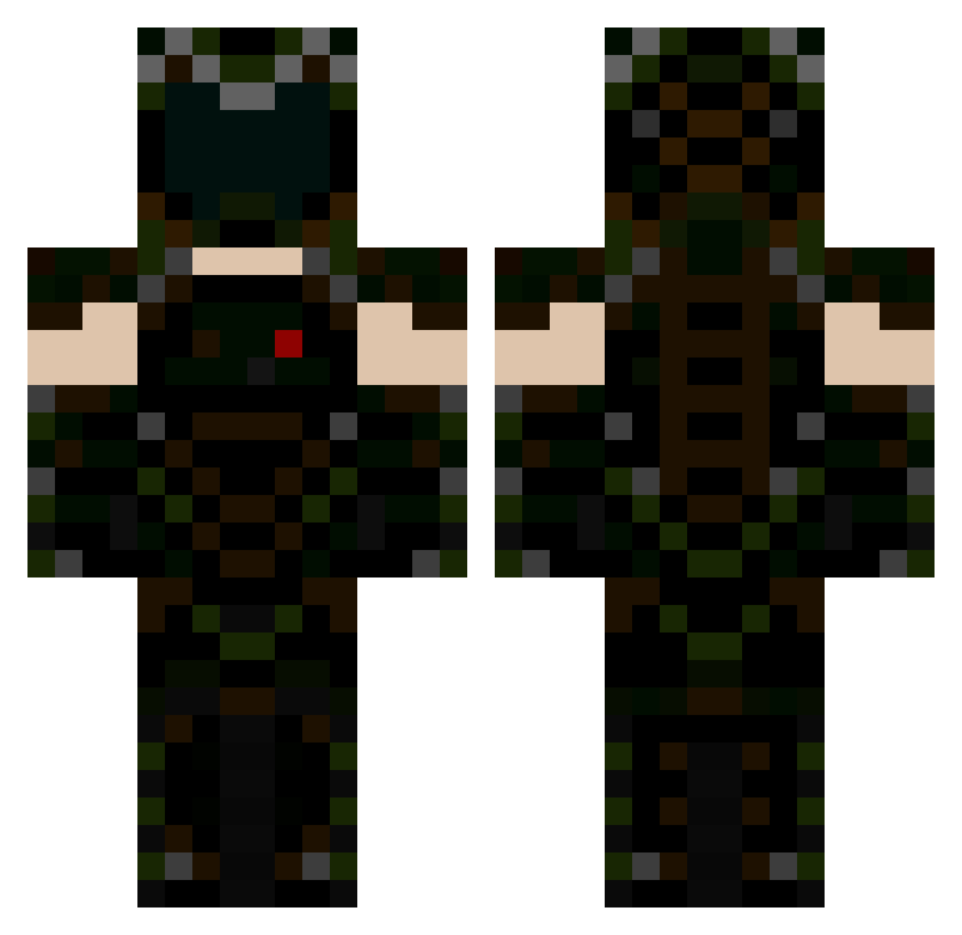 4ndrewStates Minecraft skin, front and back view