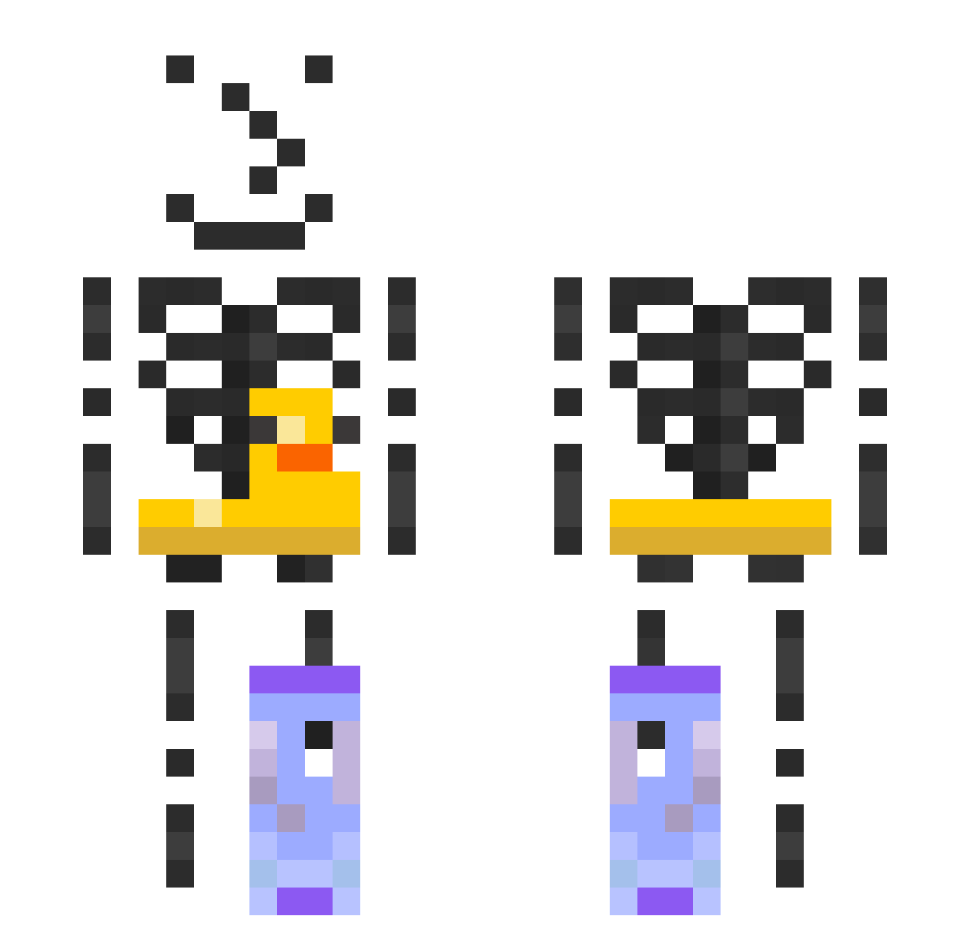 fantasiapetricor Minecraft skin, front and back view