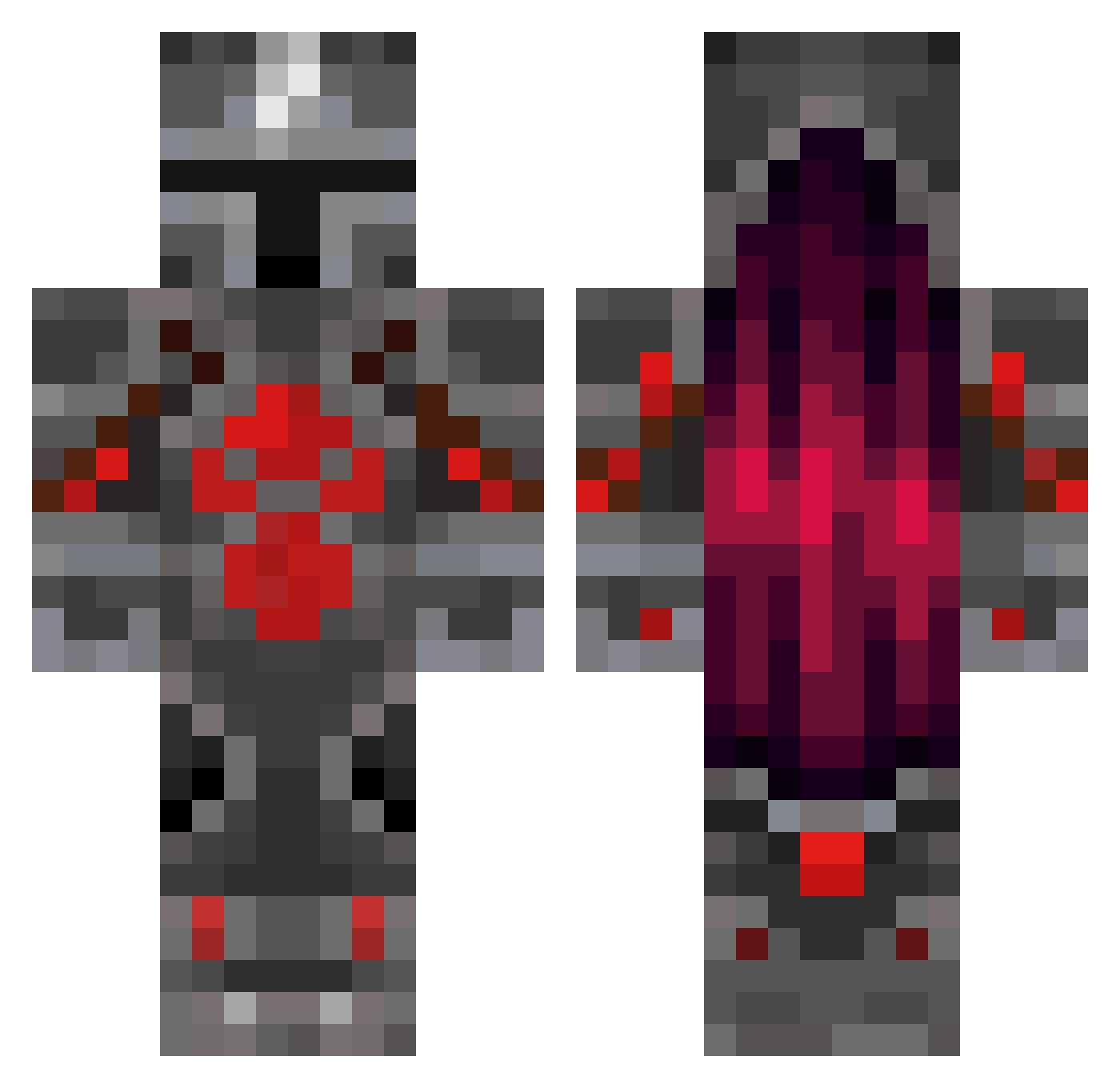 cheeseover2 Minecraft skin, front and back view