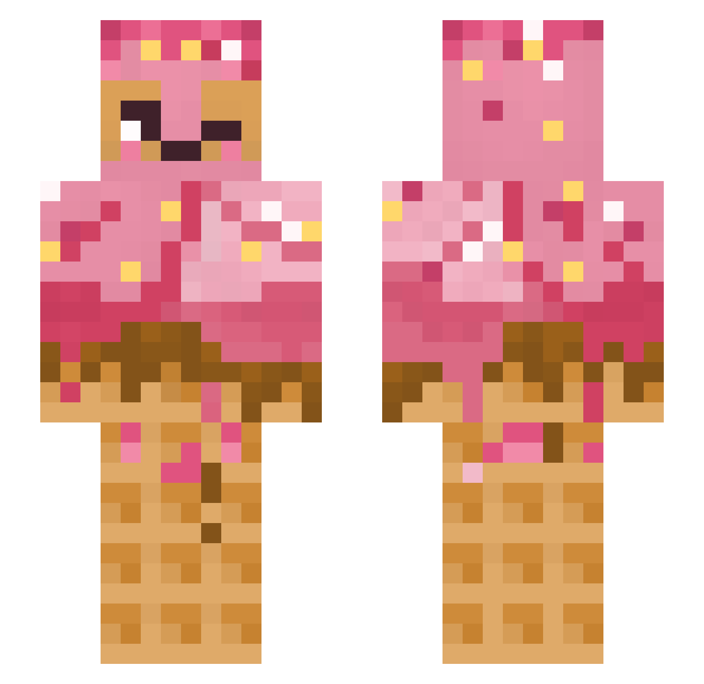 _3mk_1 Minecraft skin, front and back view
