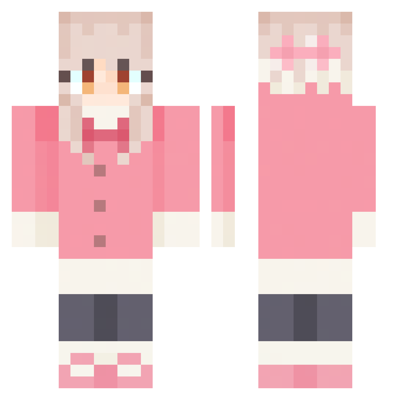 Atlas_112 Minecraft skin, front and back view