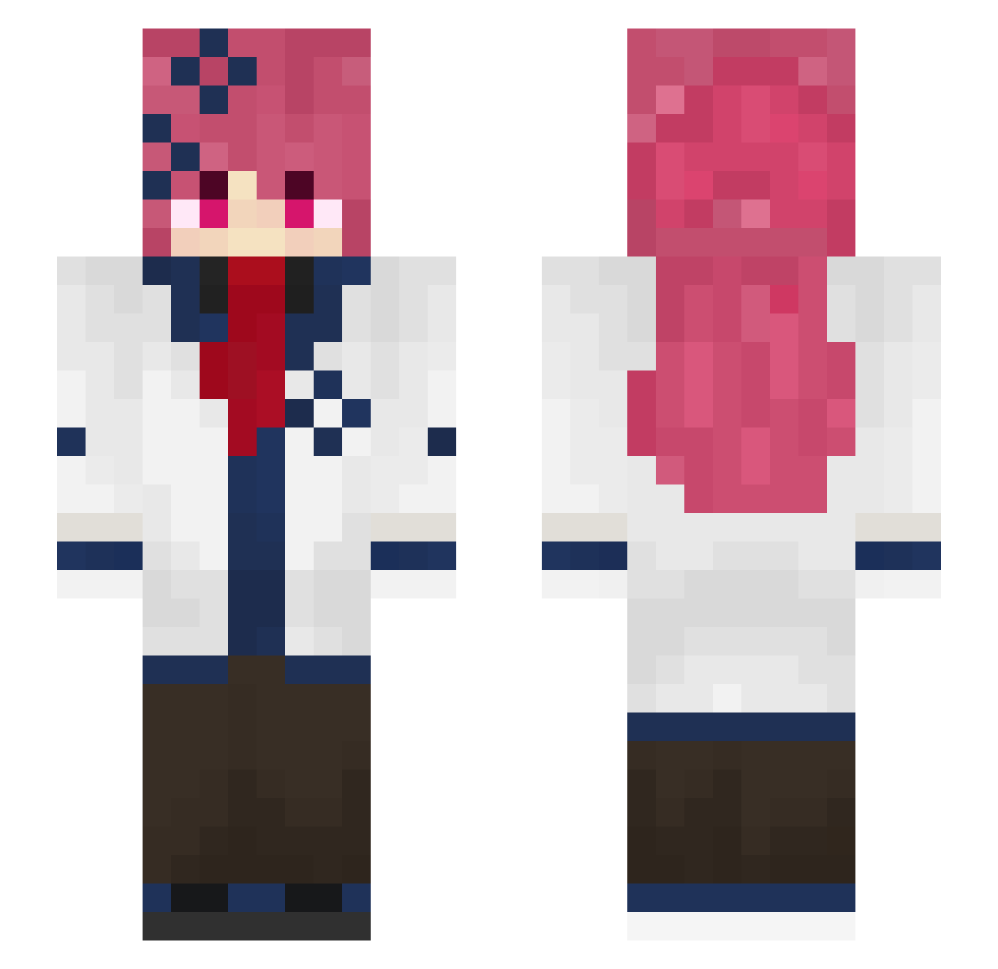 funnyfairy1012 Minecraft skin, front and back view