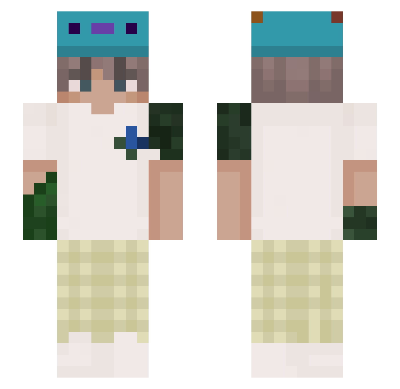 ZloyFull Minecraft skin, front and back view