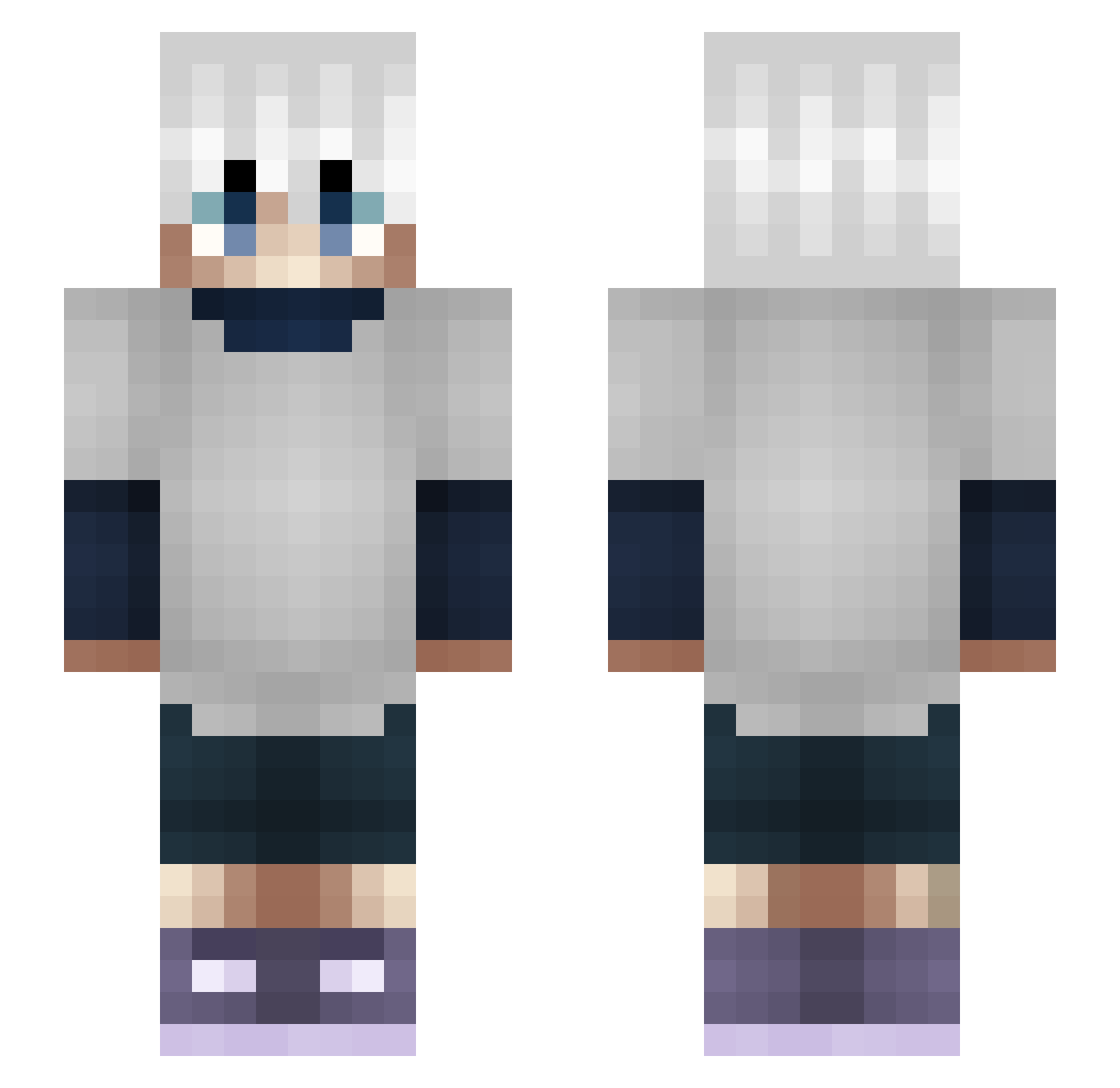 VERNOX_AZK Minecraft skin, front and back view