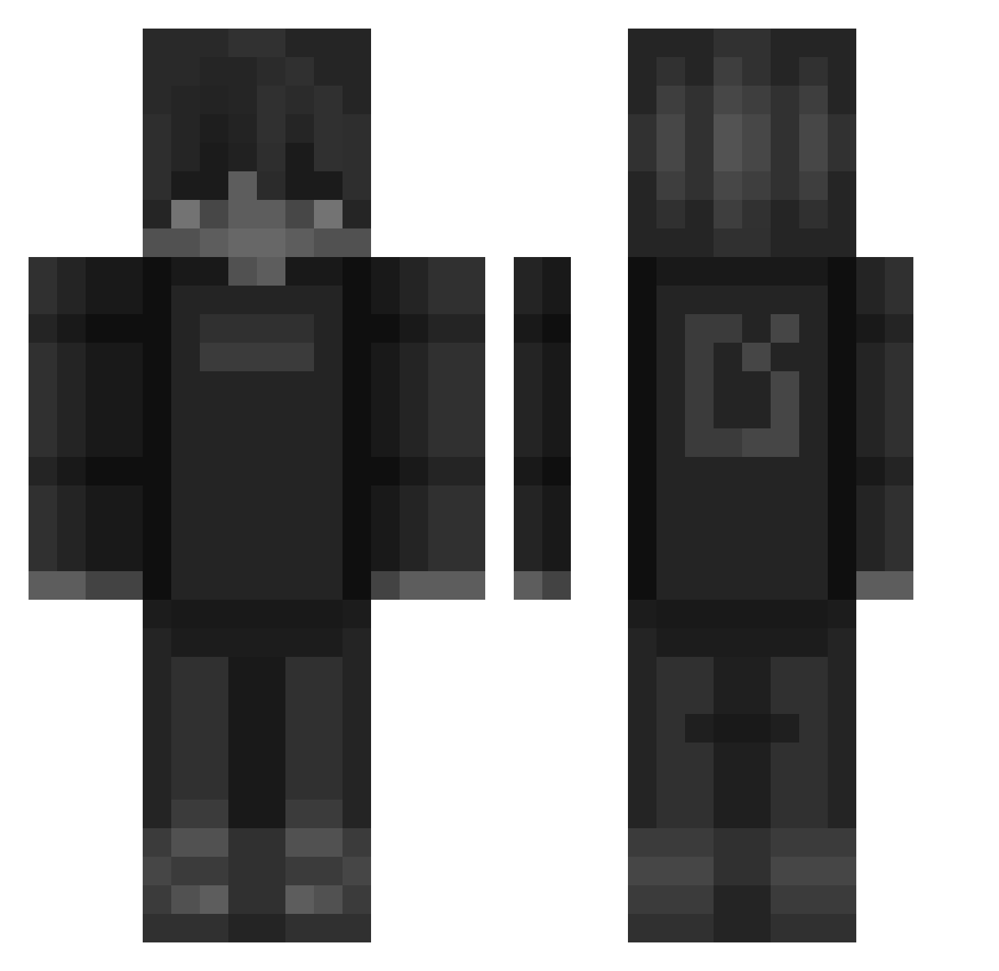 Str4feq Minecraft skin, front and back view