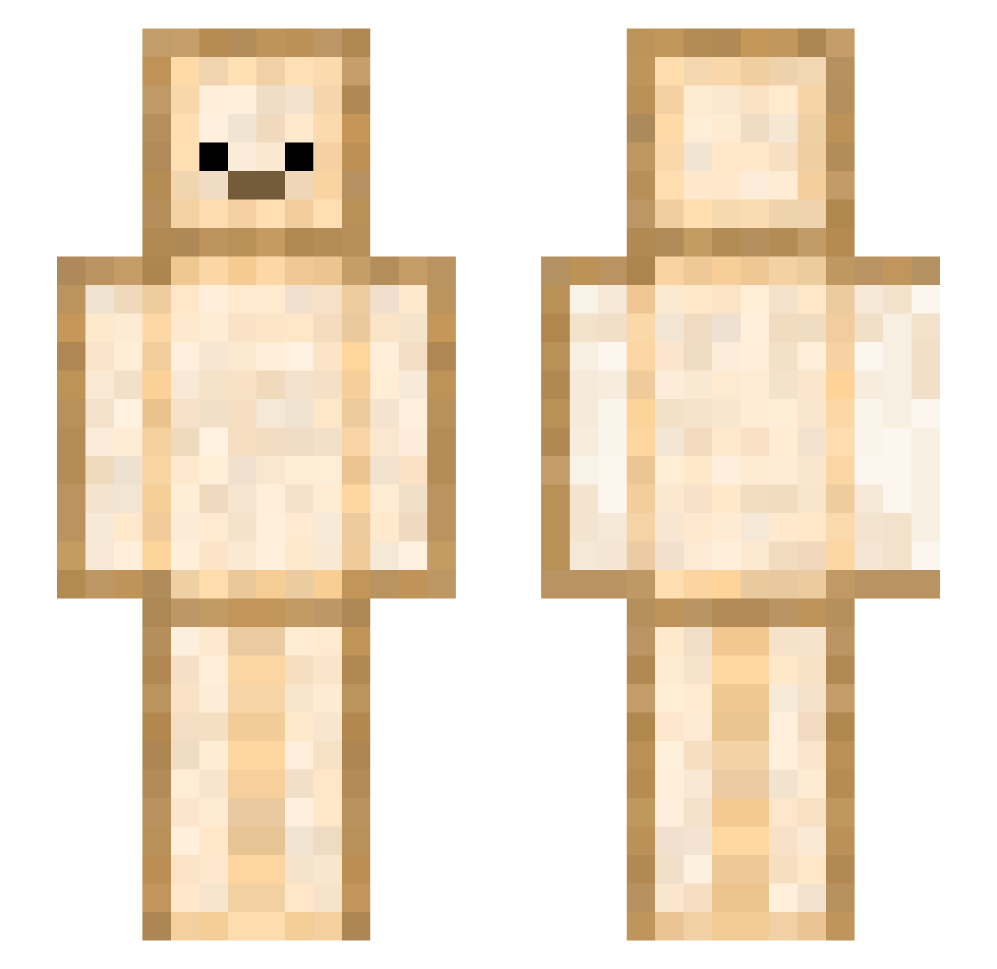 SheWanaPlyOnMyDs Minecraft skin, front and back view