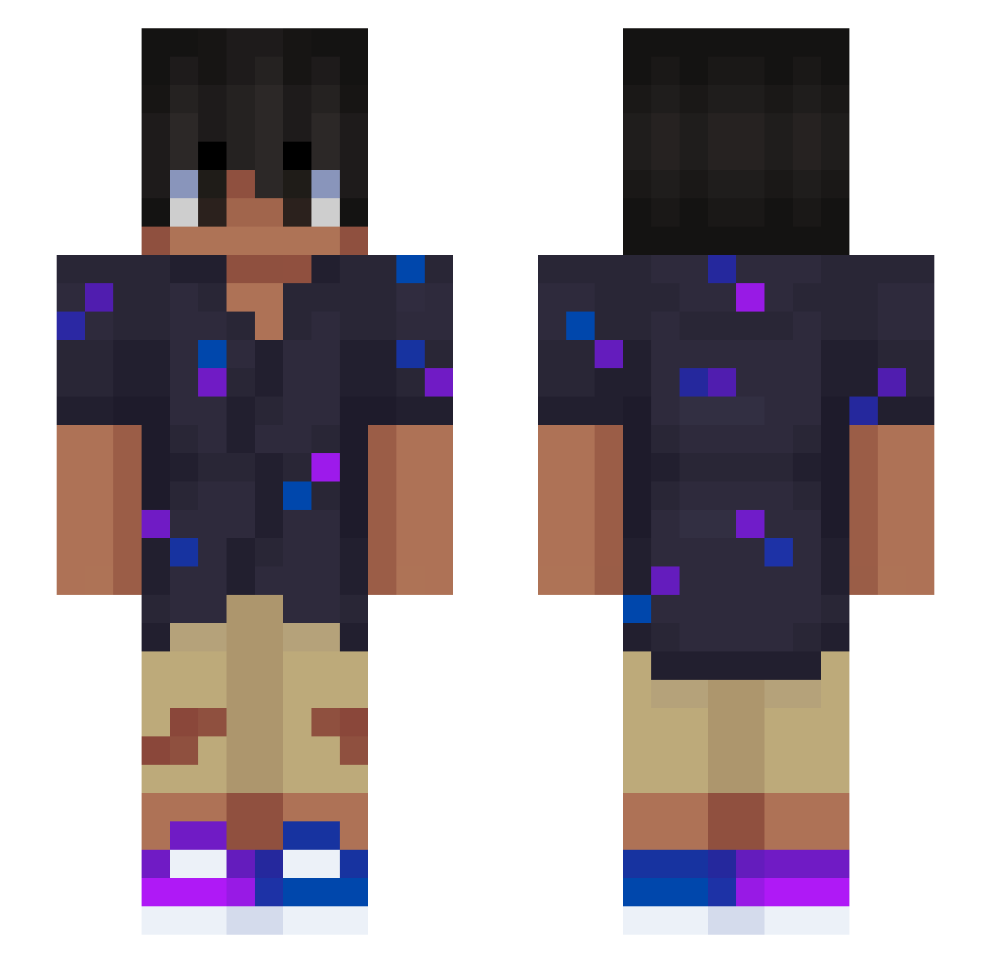 zunoo_br Minecraft skin, front and back view