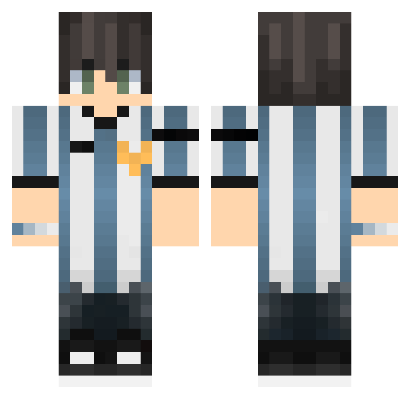 TheAgustin_xD Minecraft skin, front and back view