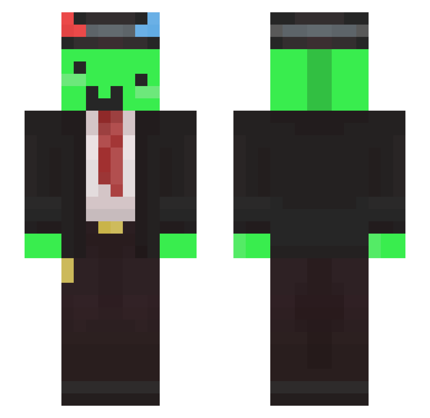 smails_ Minecraft skin, front and back view
